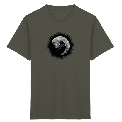 Schwarzer Rabe bei Vollmond  - Kids Organic Shirt