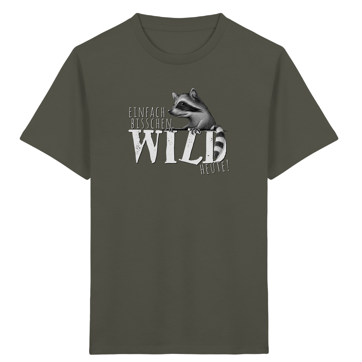 Bisschen wild heute! Waschbär - Kids Organic Shirt