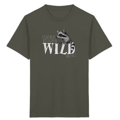 Bisschen wild heute! Waschbär - Kids Organic Shirt