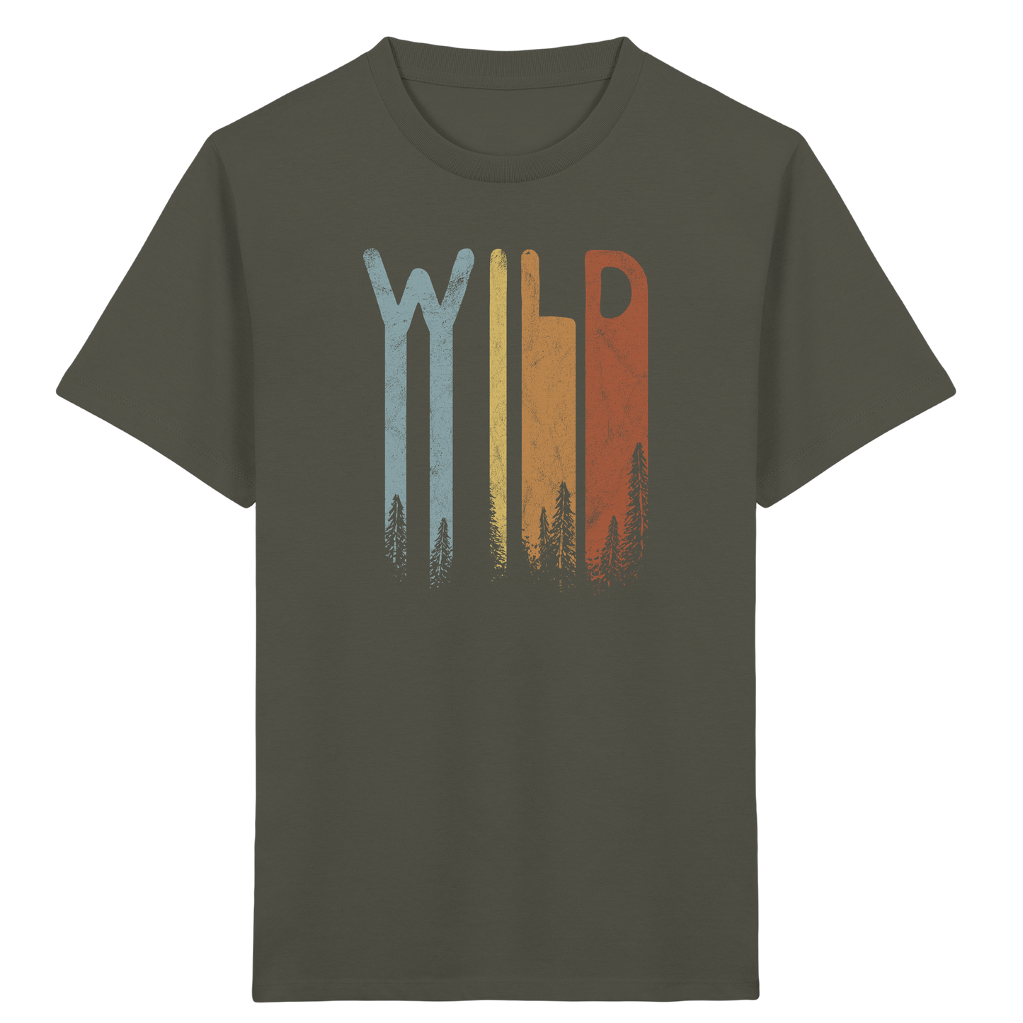 Wild Retro Schriftzug - Kids Organic Shirt