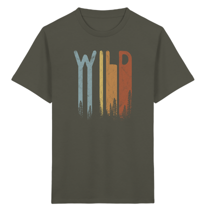 Wild Retro Schriftzug - Kids Organic Shirt