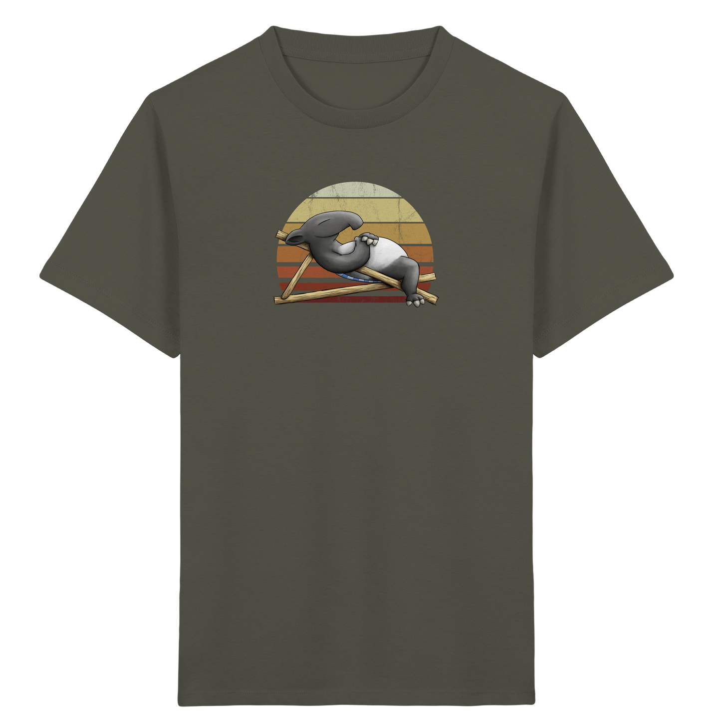 Lässiger Retro Sundown Tapir - Kids Organic Shirt