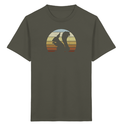 Retro Eichhörnchen Silhouette - Kids Organic Shirt