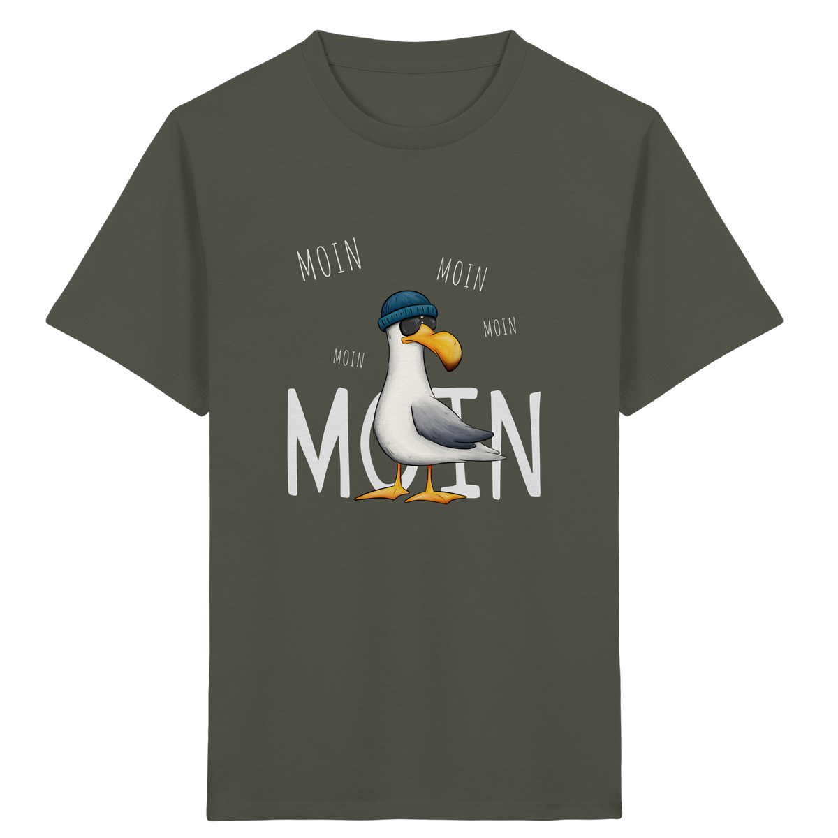 Moin Moin Lässige Hipster Möwe  - Kids Organic Shirt