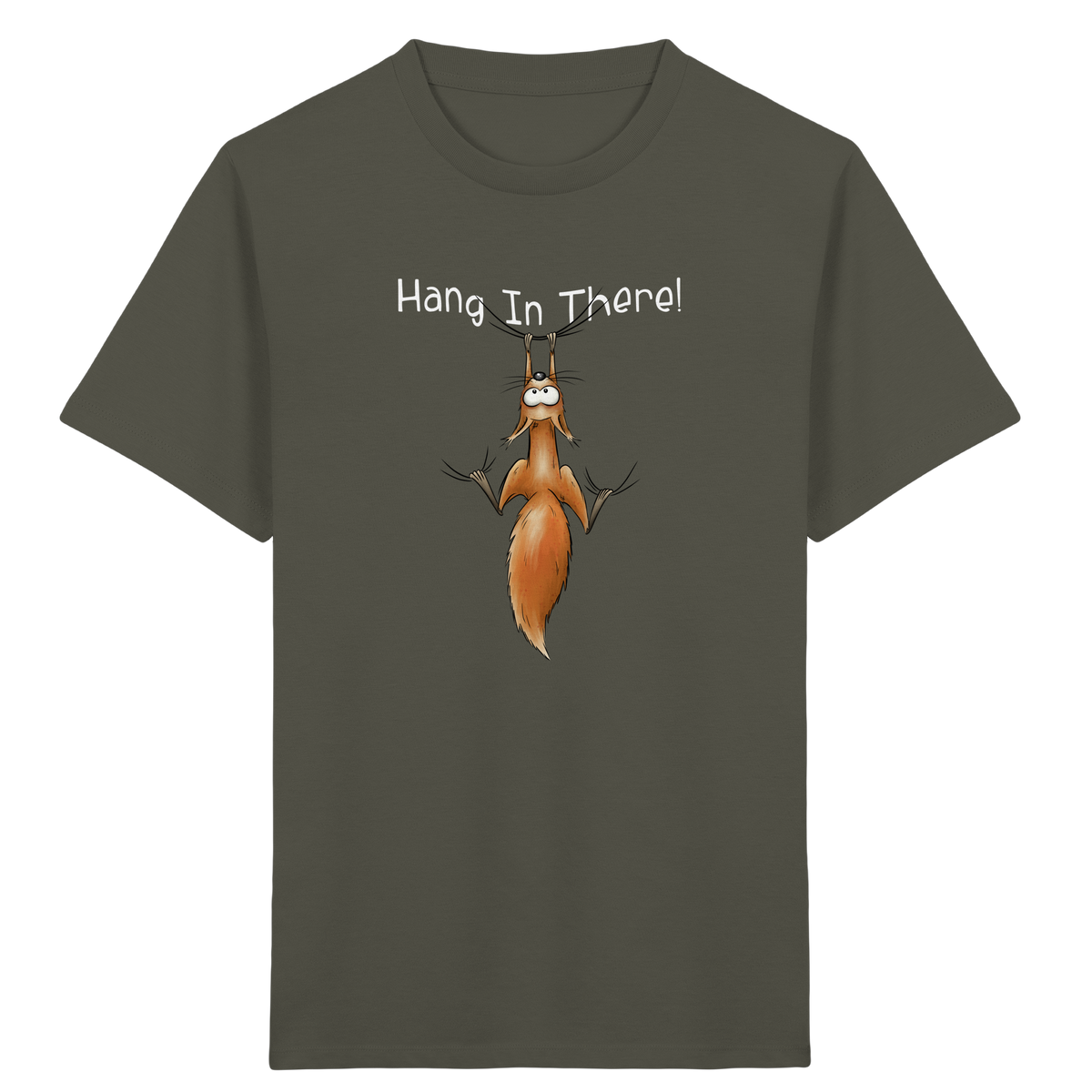 Hang In There | Lässiges Eichhörnchen - Kids Organic Shirt