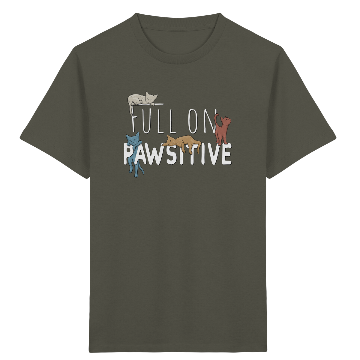 Full On Pawsitive! Gechillte Katzen - Kids Organic Shirt