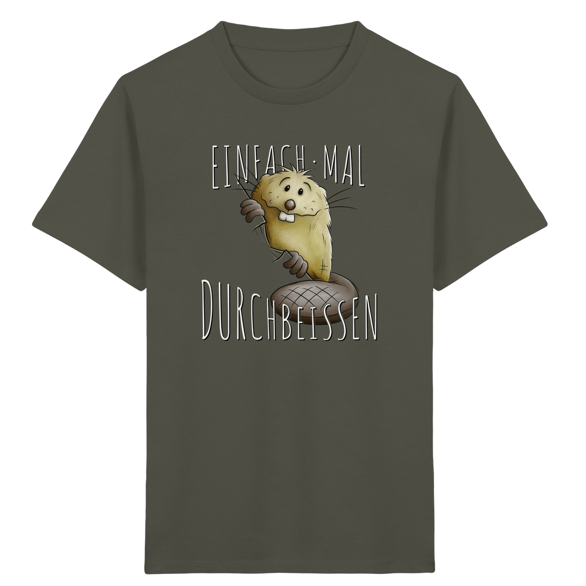 Einfach mal Durchbeissen Biber - Kids Organic Shirt