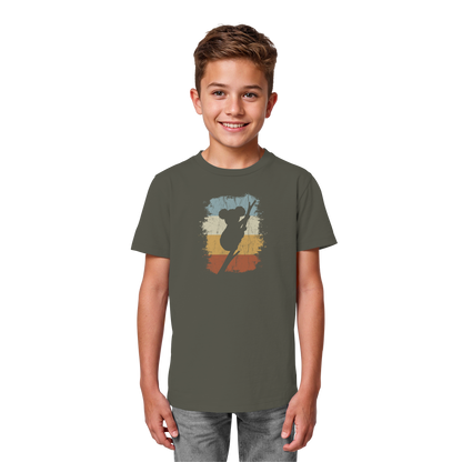 Retro kletternder Koala-Bär - Kids Organic Shirt