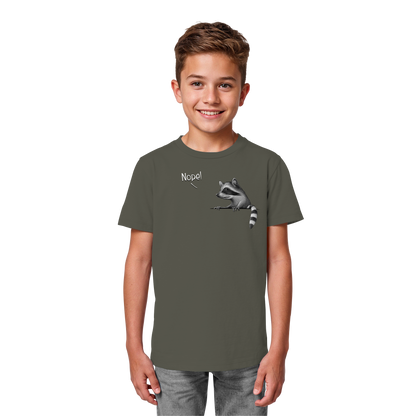 Nope! Frecher verwegener Waschbär - Kids Organic Shirt