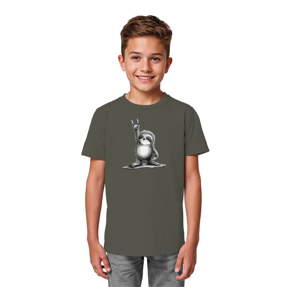 Rock On Party Faultier - Kids Organic Shirt