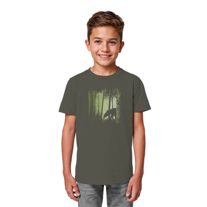 Lässiger Tapir im Zwielicht Wald - Kids Organic Shirt