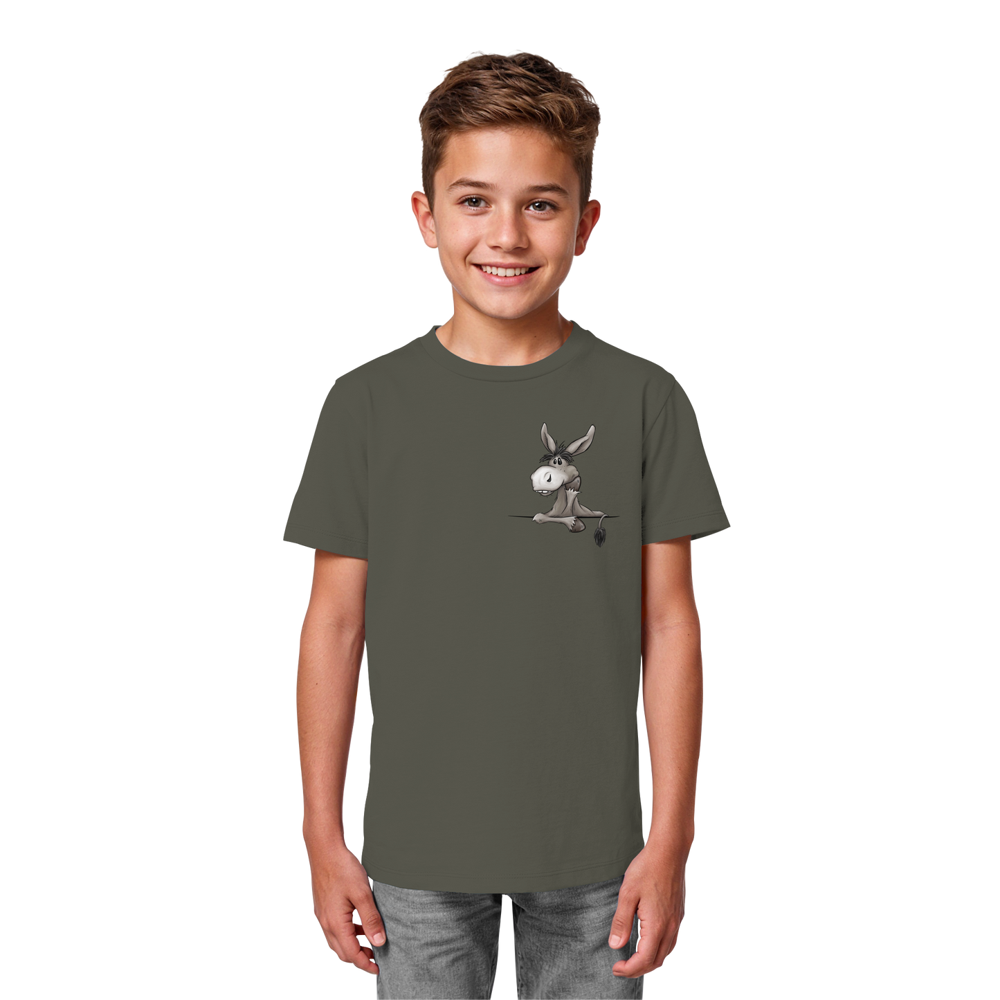 Lustiger lässiger Esel - Kids Organic Shirt