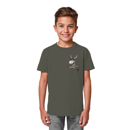 Lustiger lässiger Esel - Kids Organic Shirt