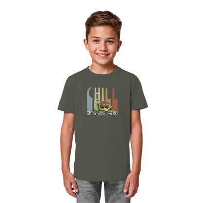 Gechillt gemütliche Schildkröte - Kids Organic Shirt