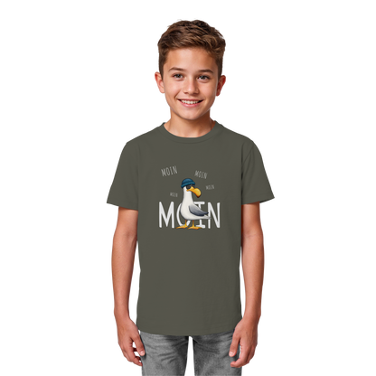 Moin Moin Lässige Hipster Möwe  - Kids Organic Shirt