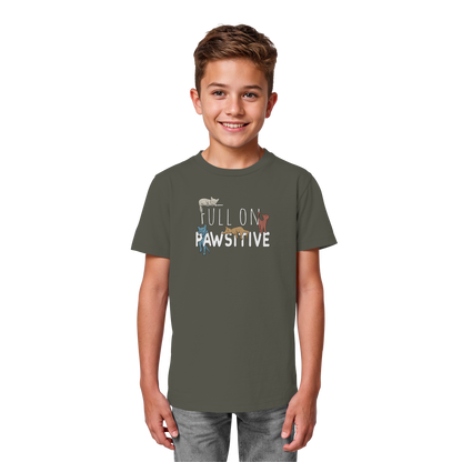 Full On Pawsitive! Gechillte Katzen - Kids Organic Shirt