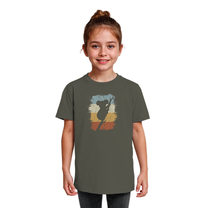 Retro kletternder Koala-Bär - Kids Organic Shirt