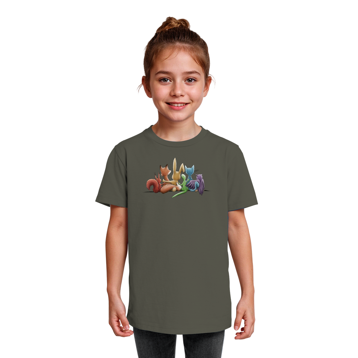 Regenbogen Tiere für Freundschaft, Toleranz und Vielfalt - Kids Organic Shirt