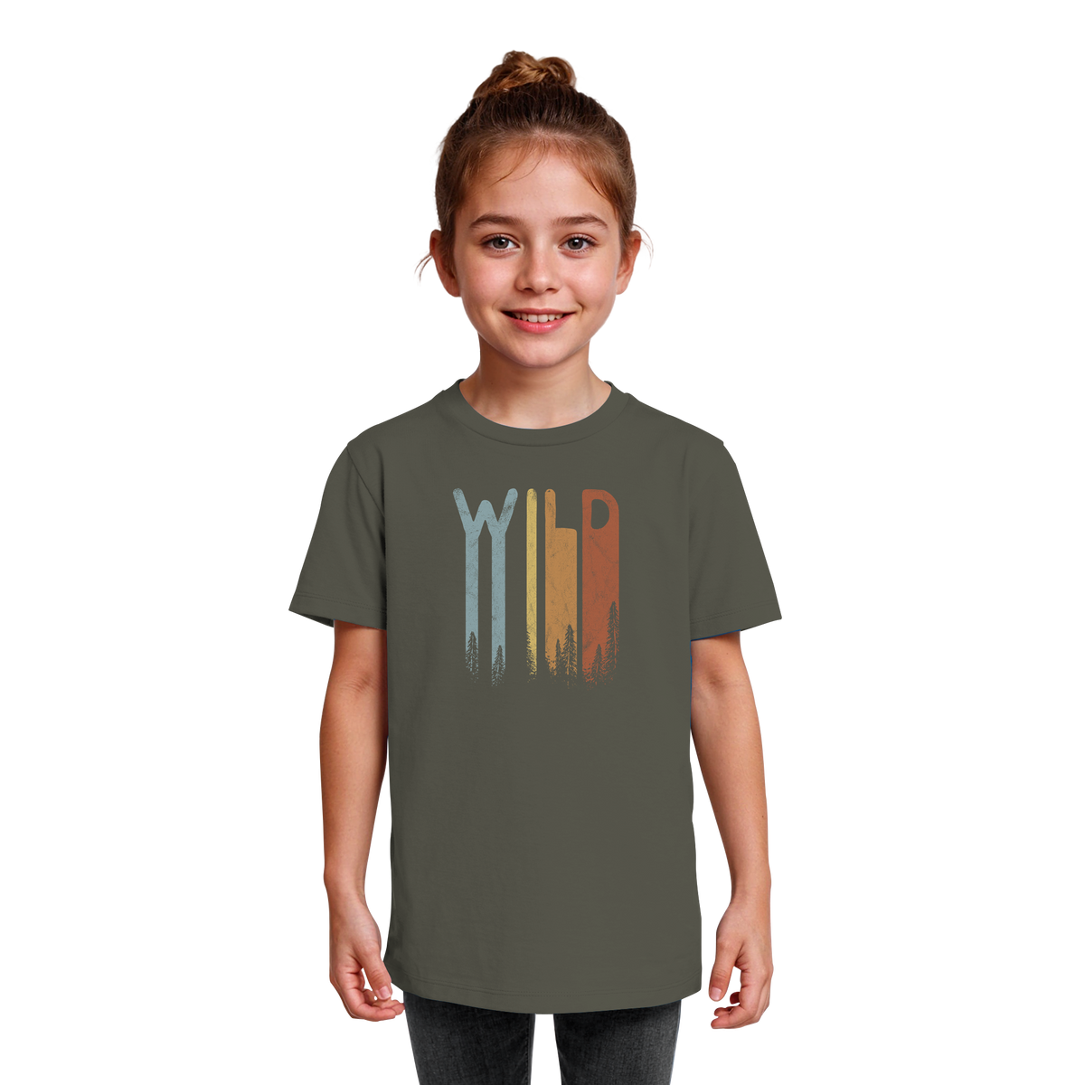 Wild Retro Schriftzug - Kids Organic Shirt