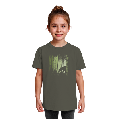 Lässiger Tapir im Zwielicht Wald - Kids Organic Shirt