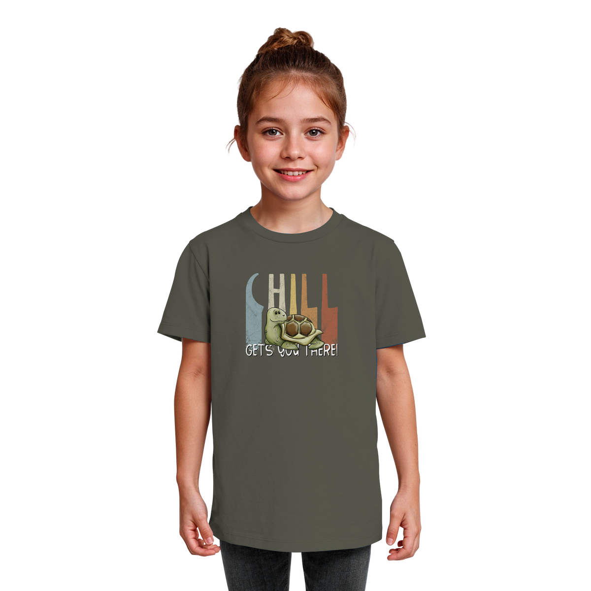 Gechillt gemütliche Schildkröte - Kids Organic Shirt