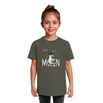 Moin Moin Lässige Hipster Möwe  - Kids Organic Shirt
