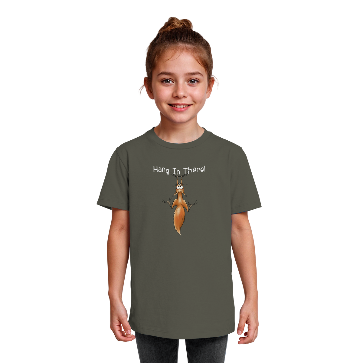 Hang In There | Lässiges Eichhörnchen - Kids Organic Shirt