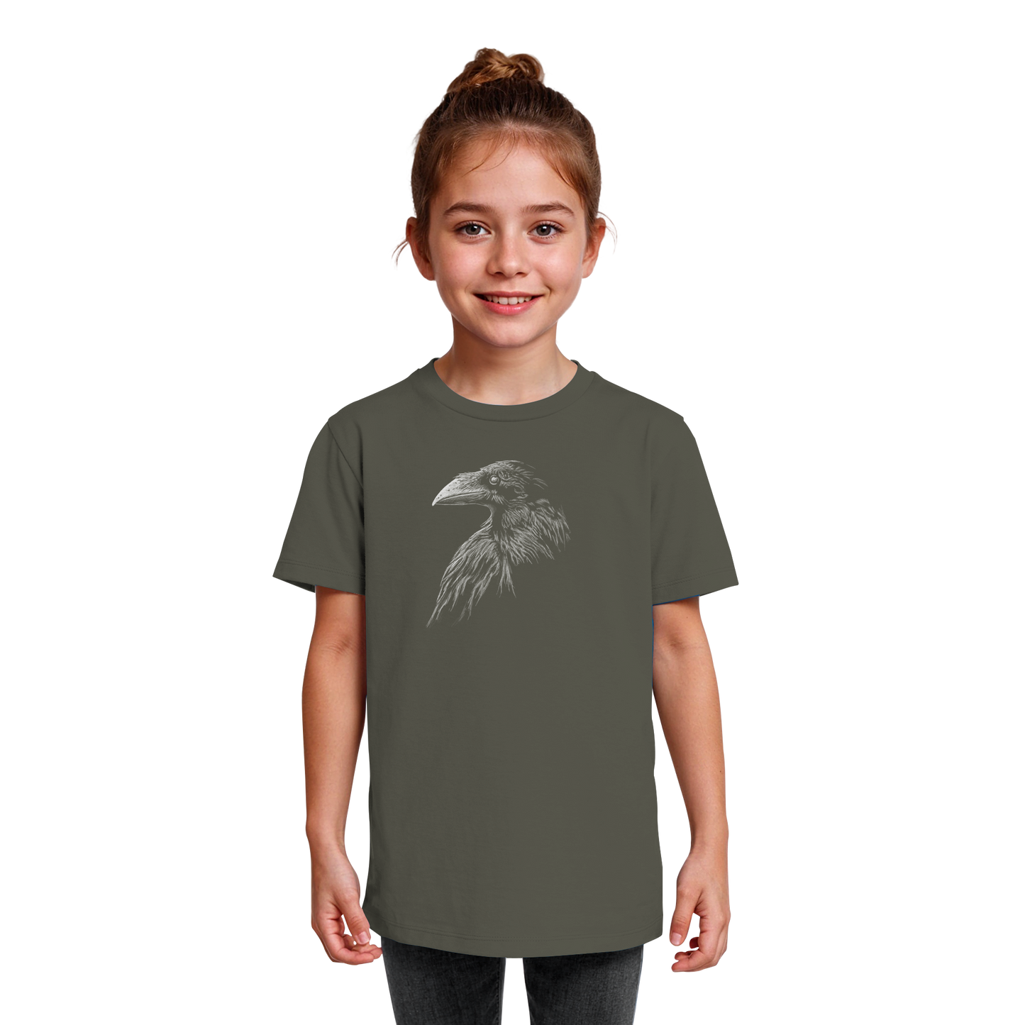 Kritzelkunst Rabe Krähe - Kids Organic Shirt