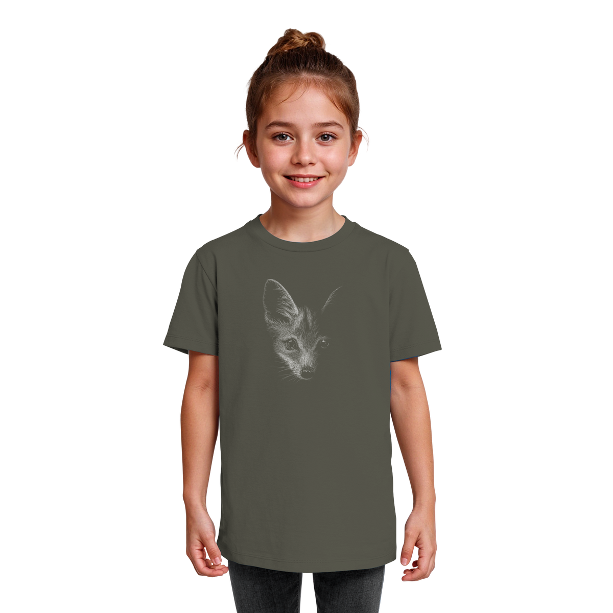 Fuchs Kritzelkunst Illustration - Kids Organic Shirt