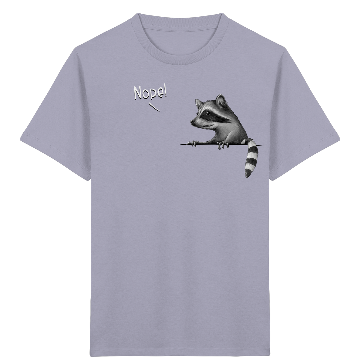Nope! Frecher verwegener Waschbär - Kids Organic Shirt