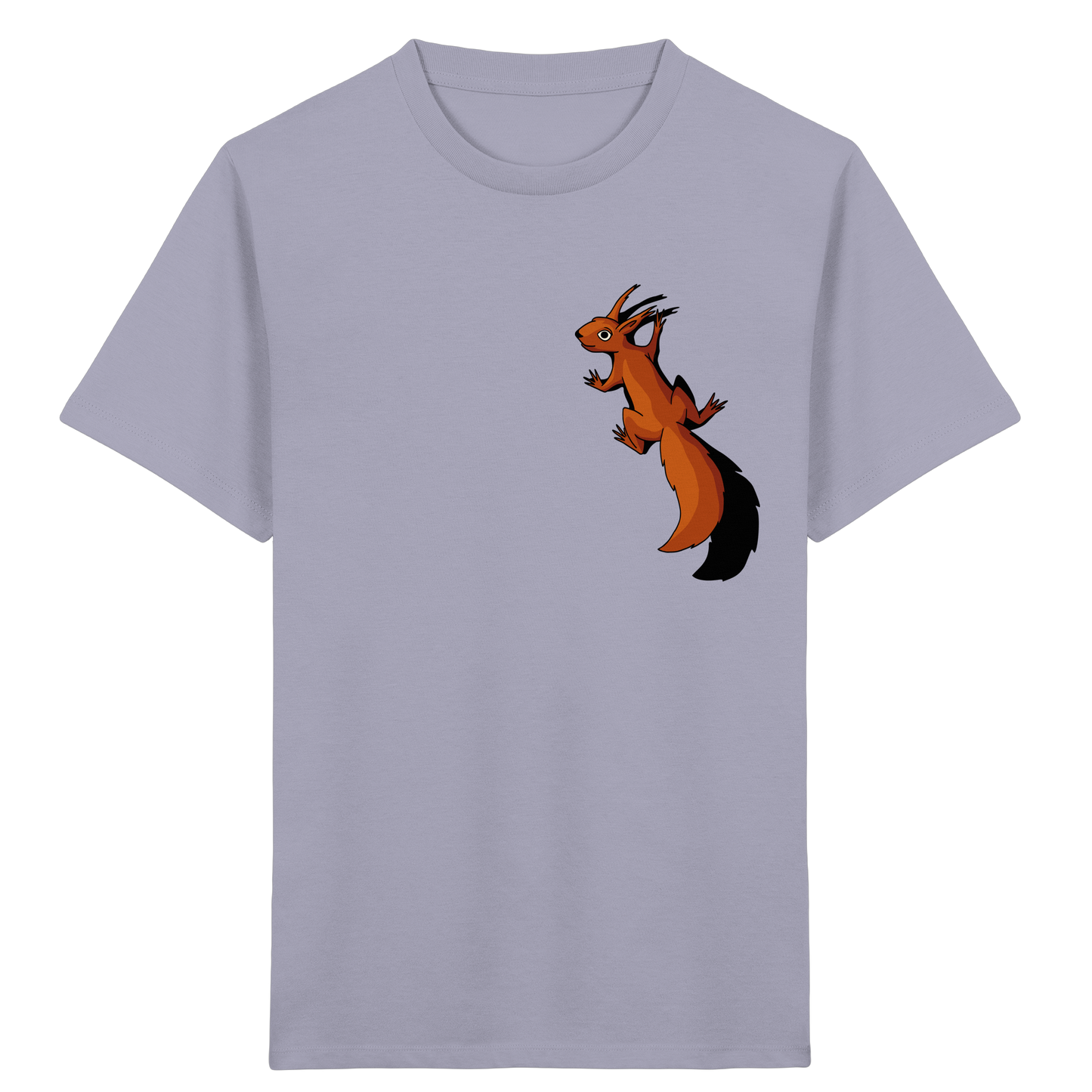 Süßes Eichhörnchen klettert - Kids Organic Shirt