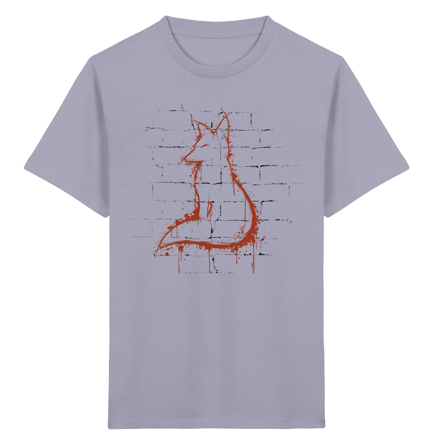 Street Art Fuchs Silhouette - Kids Organic Shirt