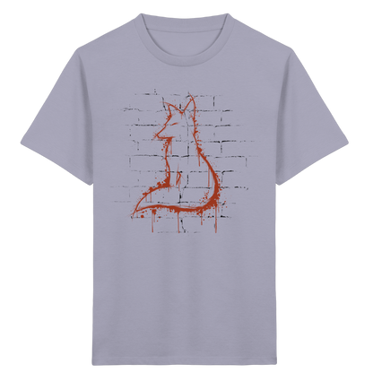 Street Art Fuchs Silhouette - Kids Organic Shirt