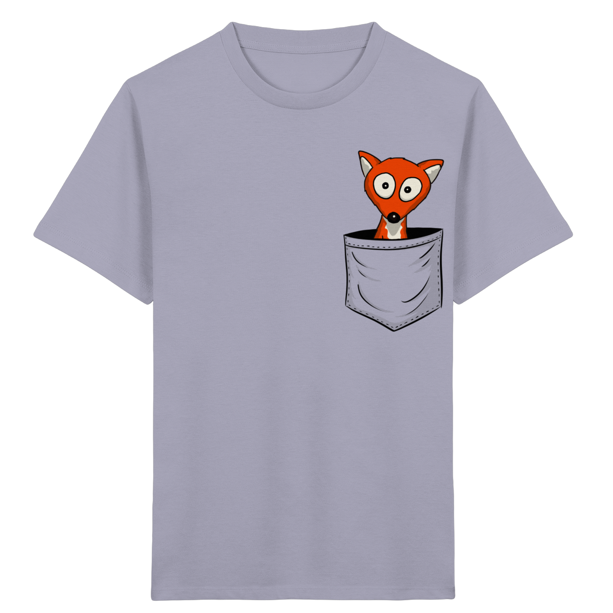 Fuchs in der Brusttasche | Taschen-Fuchs - Kids Organic Shirt