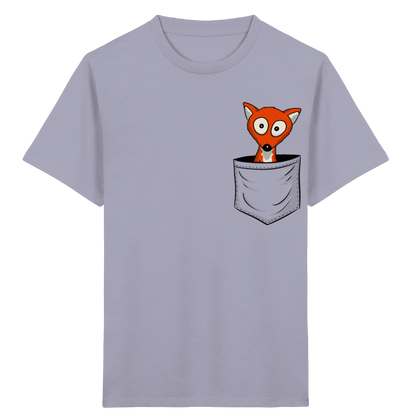 Fuchs in der Brusttasche | Taschen-Fuchs - Kids Organic Shirt