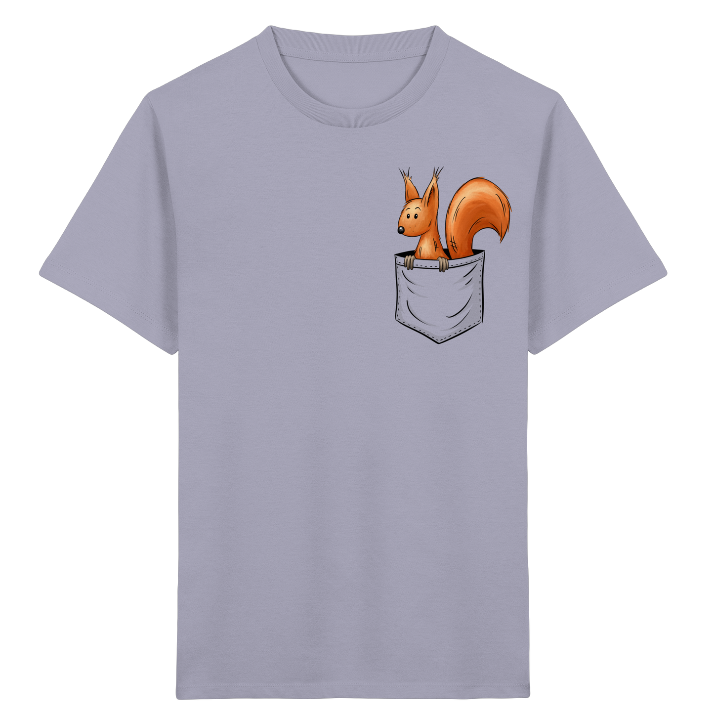 Lässiges Eichhörnchen In Tasche - Kids Organic Shirt