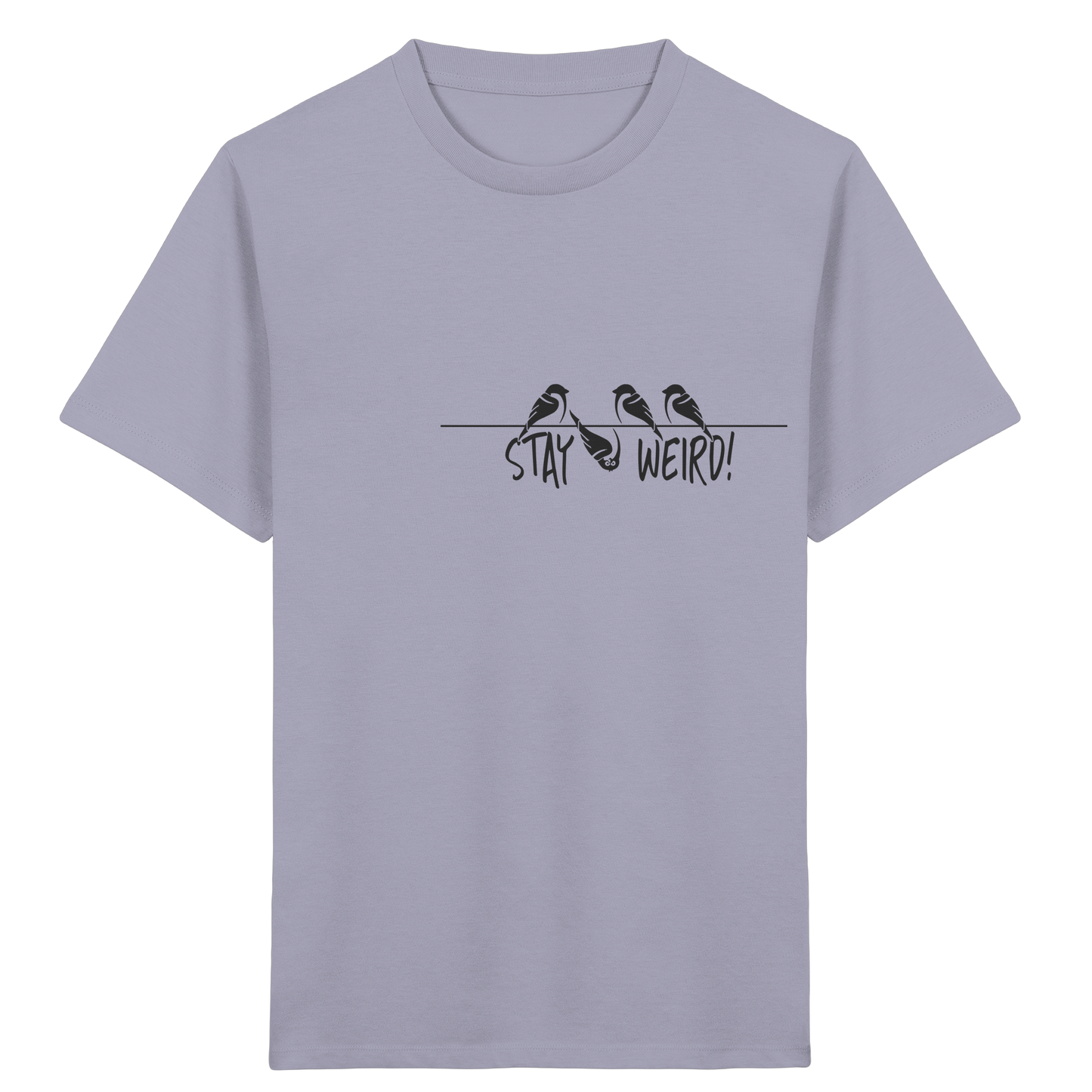 Stay Weird! Schräger Vogel Spatz - Kids Organic Shirt