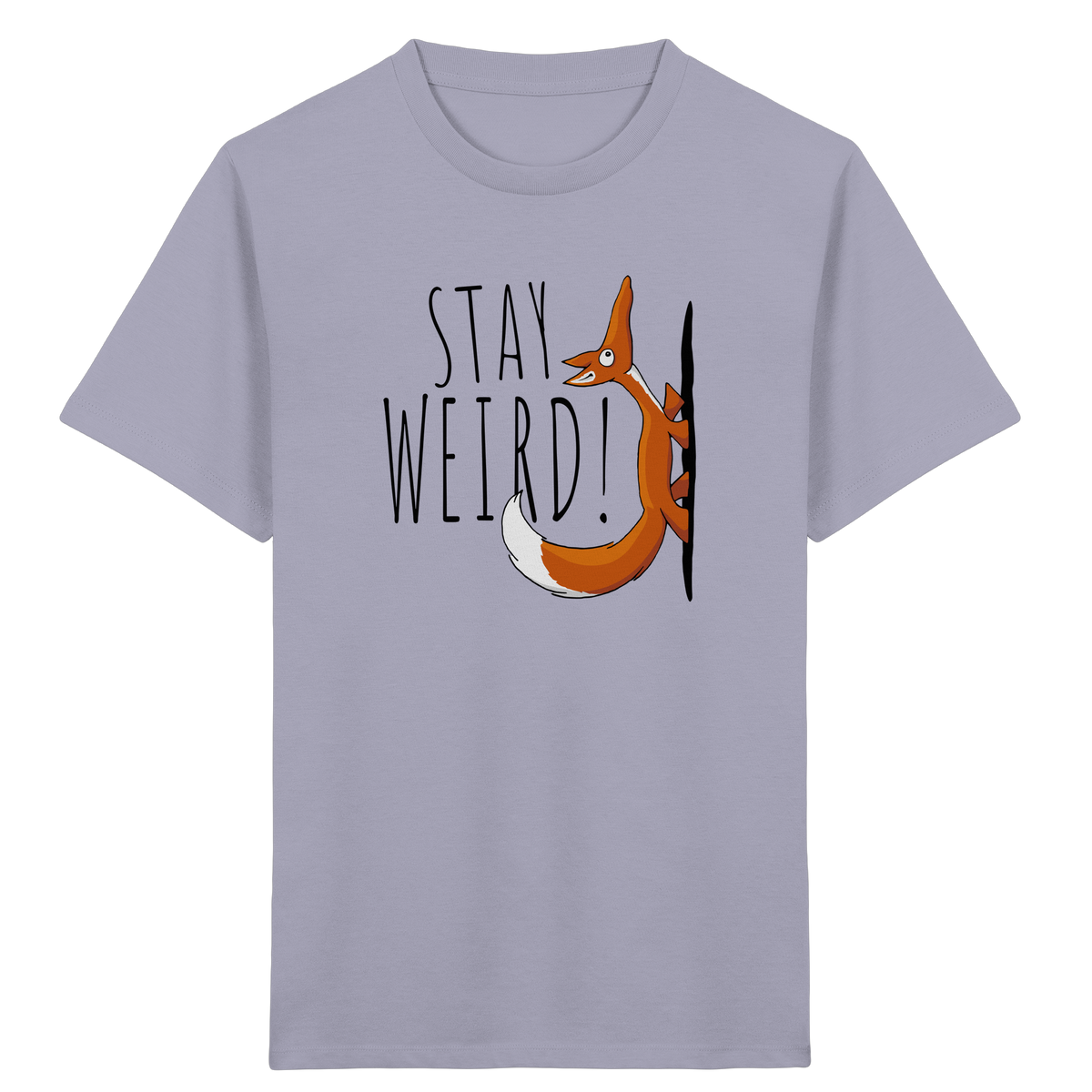 Stay Weird! Schräger Fuchs - Kids Organic Shirt
