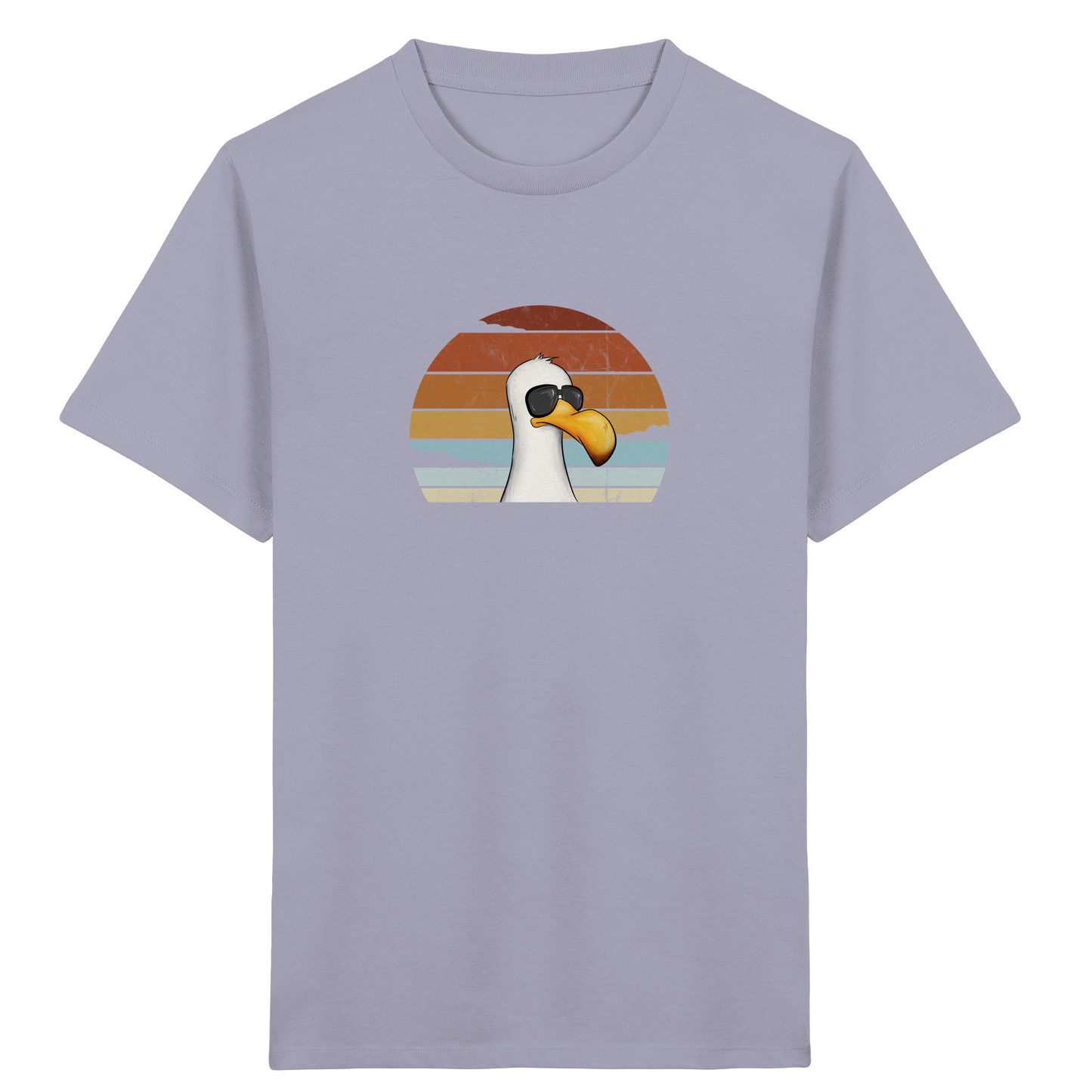 Cool lässige Retro Möwe - Kids Organic Shirt