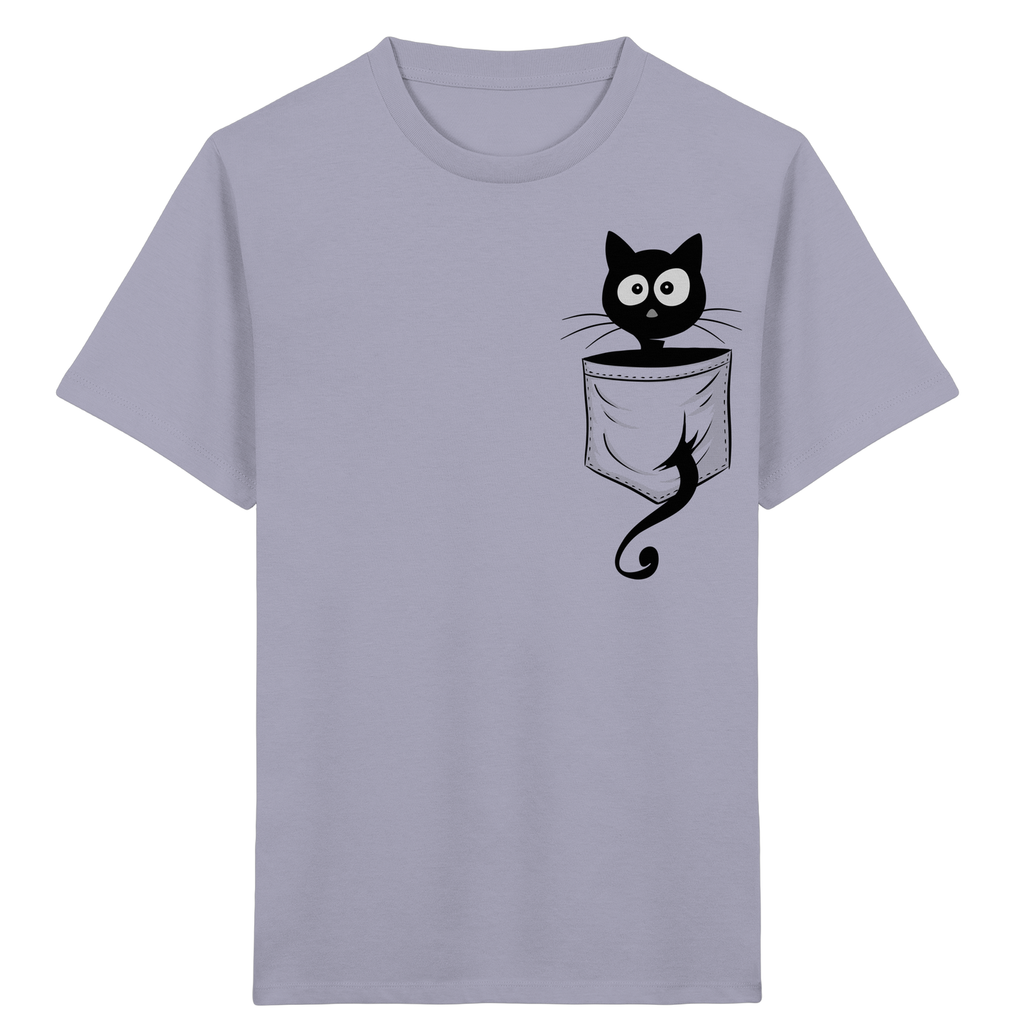 Schwarze Katze in der Tasche - Kids Organic Shirt