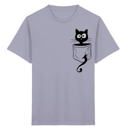 Schwarze Katze in der Tasche - Kids Organic Shirt
