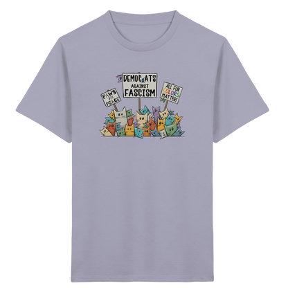 Demo-Katzen gegen Faschismus und für Vielfalt - Kids Organic Shirt