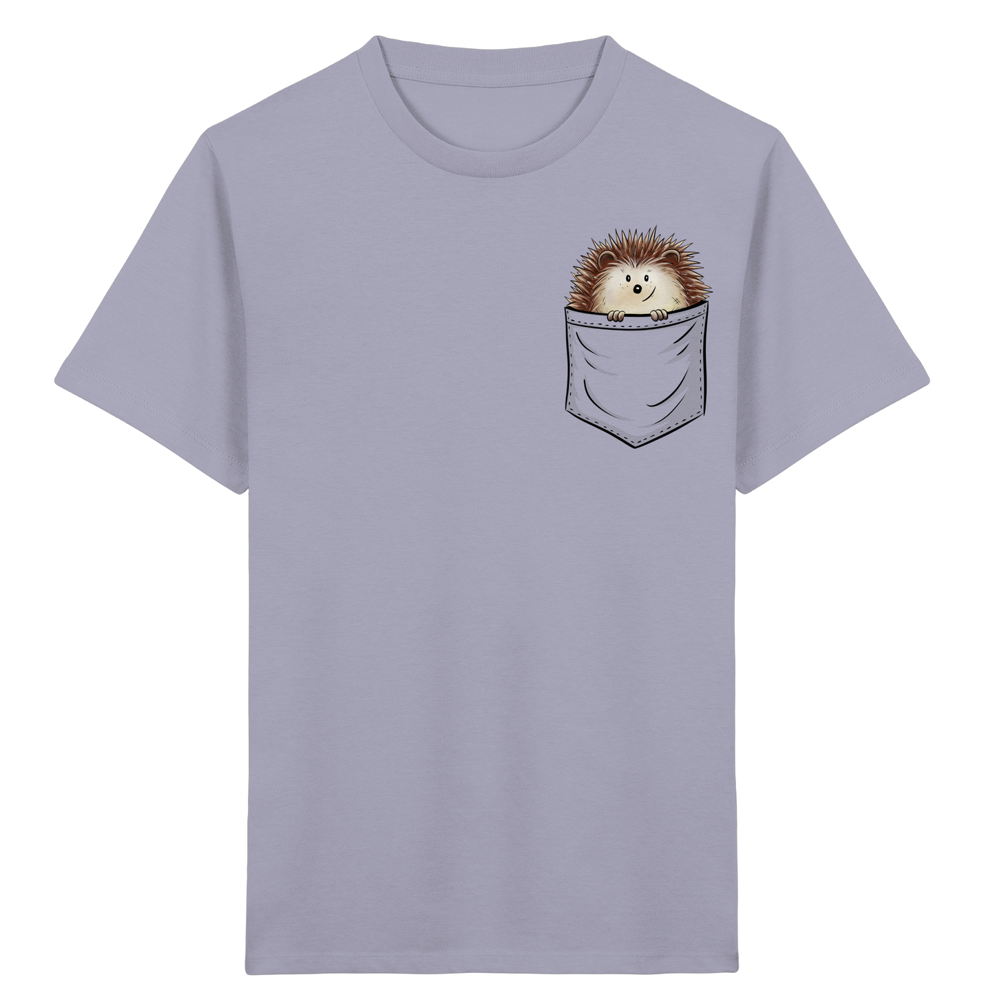Lustiger Igel in Deiner Brust-Tasche - Kids Organic Shirt