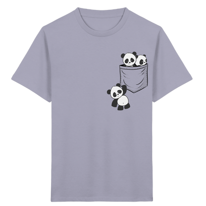 Kawaii Pandas in der Tasche - Kids Organic Shirt