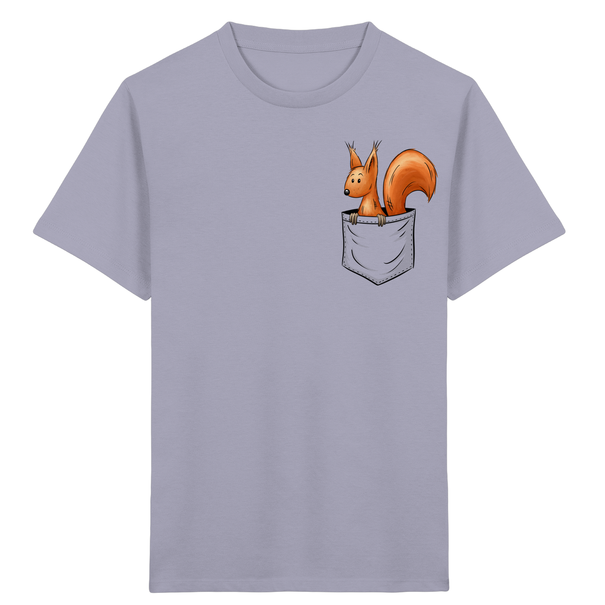 Lässiges Eichhörnchen In Tasche - Kids Organic Shirt