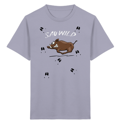 Sauwild wilde Sau | Wildschwein Keiler - Kids Organic Shirt