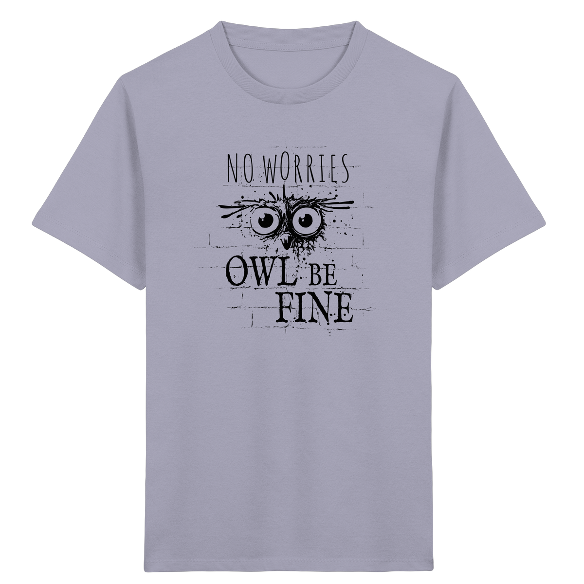 Owl Be Fine Street Art Eule - Kids Organic Shirt