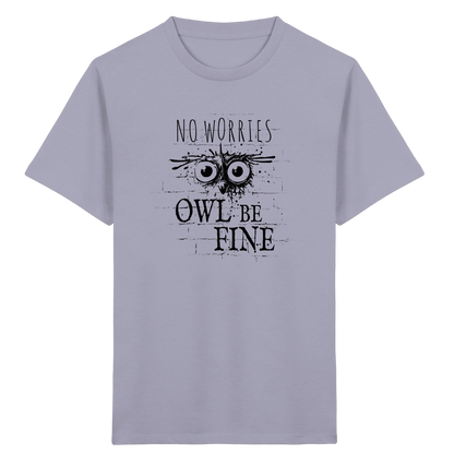 Owl Be Fine Street Art Eule - Kids Organic Shirt