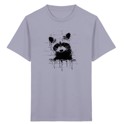 Funky Street Art Waschbär - Kids Organic Shirt