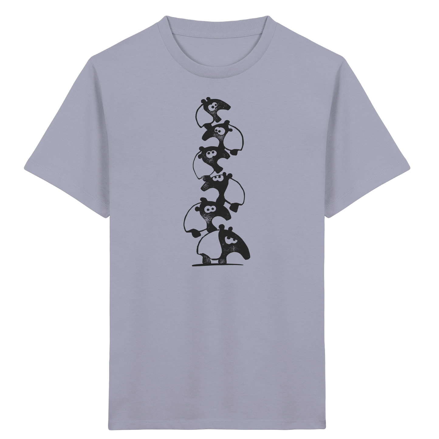 Lustiger Haufen aus Schabracken-Tapiren - Kids Organic Shirt